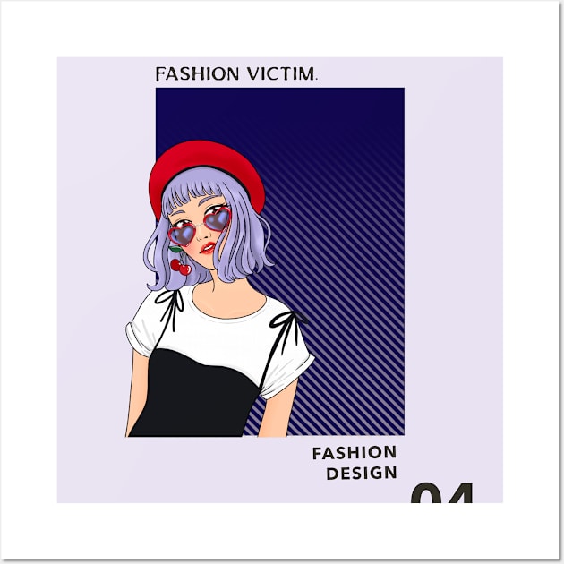 Fashion Victim Fashion Design 04 Wall Art by DAGHO